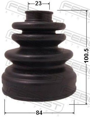Febest 0215CA33 Пильовик шрус внутрішній комплект 84x100.5x23