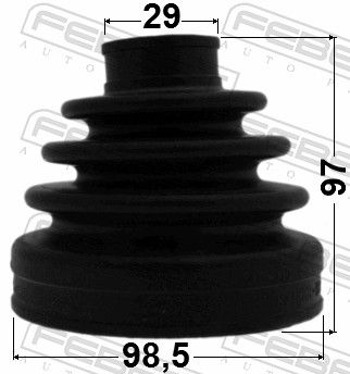Febest 0215Y62 Пильовик шрус внутрішній комплект 98.5x97x29