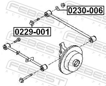 Febest 0229001 Болт з ексцентриком