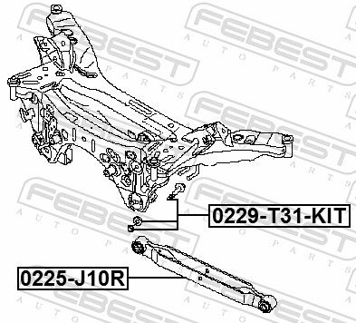 Febest 0229T31KIT Болт з ексцентриком ремкомплект