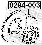 Febest 0284003 Колісний болт
