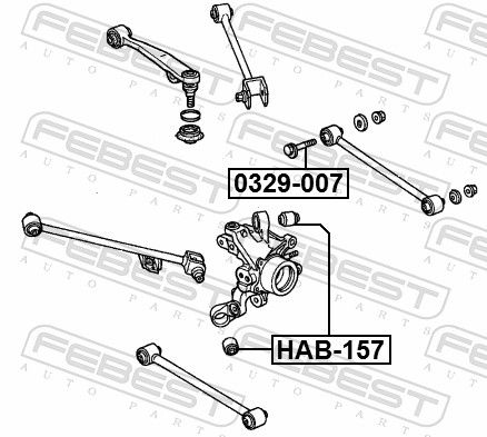 Febest 0329007 Болт з ексцентриком
