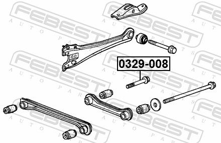 Febest 0329008 Болт з ексцентриком