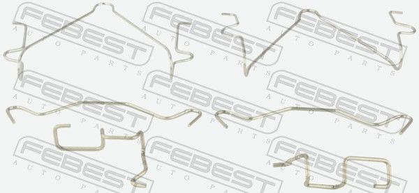 Febest 0403K94WF монтажний комплект для дискових колодок