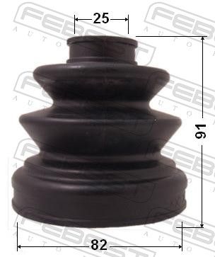 Febest 0415K94 Пильовик Шрус внутрішній комплект 82x91x25