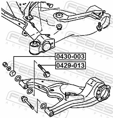 Febest 0429013 Гвинт для коригування розвалу