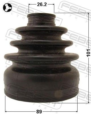 Febest 0515CX7T Гофрований кожух, приводний вал