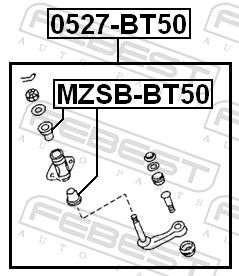 Febest 0527BT50 Важіль маятниковий