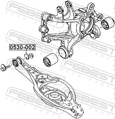 Febest 0530002 Шайба ексцентрикова