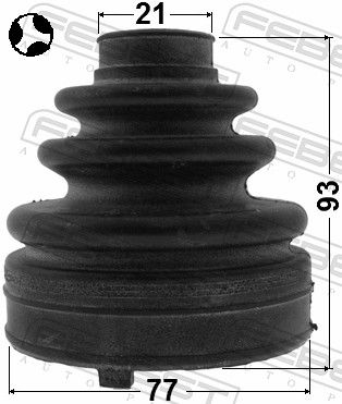 Febest 0815FORMTT пильовик шрус внутрішній комплект 77x93x21