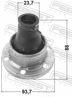 Febest 1215TERSA Пильовик ШРКШ карданного валу