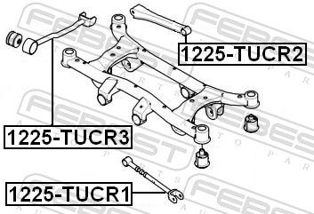 Febest 1225TUCR1 Важіль підвіски, підвіска коліс
