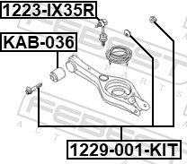 Febest 1229001KIT Болт з ексцентриком ремкомплект