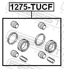 Febest 1275TUCF Ремкомплект супорта гальмівного переднього