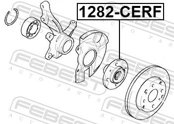 Febest 1282CERF маточина передня