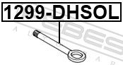 Febest 1299DHSOL буксирний крюк