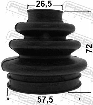 Febest 1417REXR Пильовик ШРКШ зовнішній комплект 57.5x72x26.5