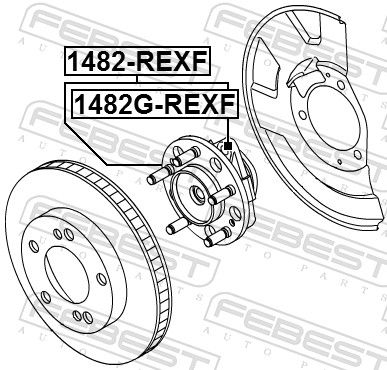 Febest 1482GREXF маточина передня