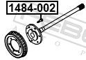Febest 1484002 Шпилька колісна