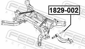 Febest 1829002 Гвинт для коригування розвалу