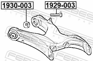 Febest 1929003 Гвинт для коригування розвалу