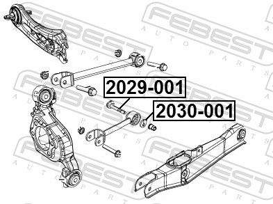 Febest 2029001 Гвинт для коригування розвалу