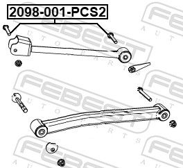 Febest 2098001PCS2 Болт (2 шт. в упаковці)