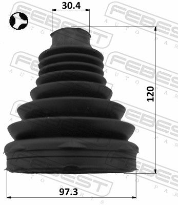 Febest 2115TT9DT Пильовик ШРКШ внутрішній 97.3x120x30.4