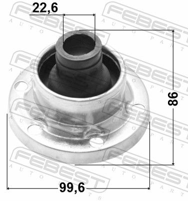 Febest 2315T4SA Пильовик шрус карданного валу 99.6x86x22.6
