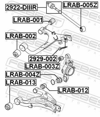 Febest 2929002 Гвинт для коригування розвалу