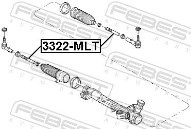 Febest 3322MLT тяга рульова