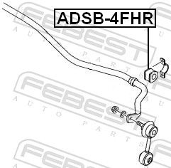 Febest ADSB4FHR Опора, стабілізатор