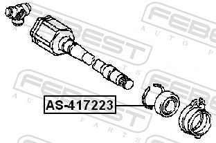 Febest AS417223 Підшипник, приводний вал