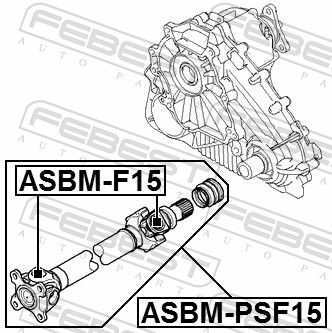 Febest ASBMPSF15 Вал карданний