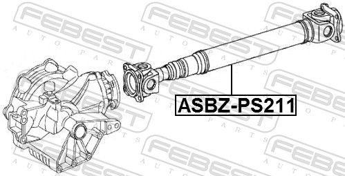 Febest ASBZPS211 вал карданний