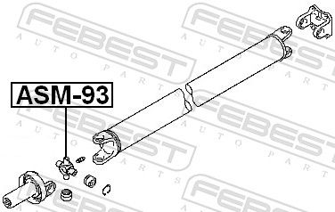 Febest ASM93 Хрестовина карданного валу 30x55/85