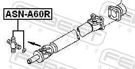 Febest ASNA60R хрестовина карданного валу 30x92.5