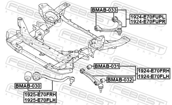 Febest BMAB032 Сайлентблок переднього нижнього важеля
