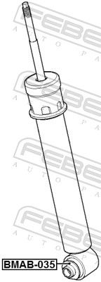 Febest BMAB035 Сайлентблок заднього Амортизатора