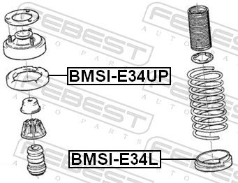 Febest BMSIE34L Тарілка пружини