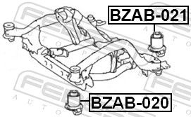 Febest BZAB020 сайлентблок підрамника передній