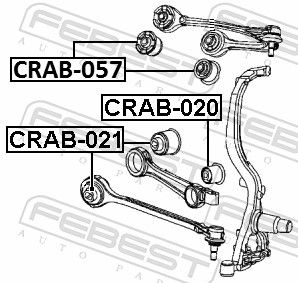 Febest CRAB021 Опора, важіль підвіски