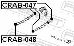 Febest CRAB047 сайлентблок задньої поперечної тяги