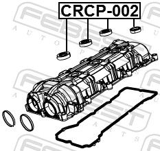 Febest CRCP002 кільце ущільнювач колодязя свічки