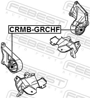 Febest CRMBGRCHF Опора, двигун