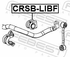 Febest CRSBLIBF Втулка переднього стабілізатора d31.2