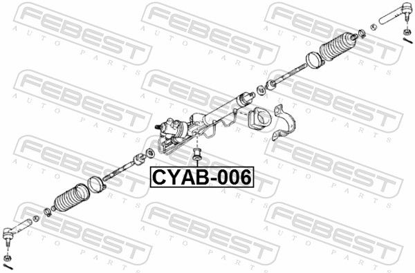 Febest CYAB006 Опора, рульовий механізм