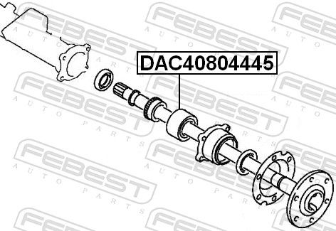 Febest DAC40804445 Підшипник колісний