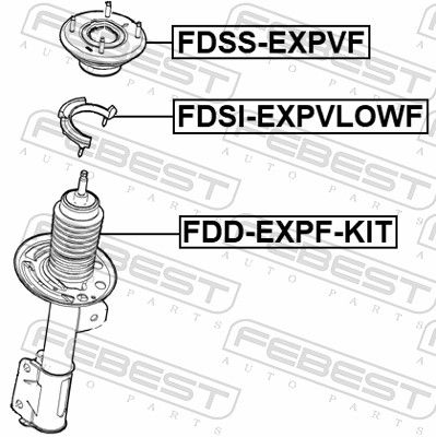 Febest FDDEXPFKIT Відбійник переднього амортизатора