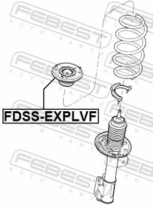 Febest FDSSEXPLVF Опора переднього амортизатора